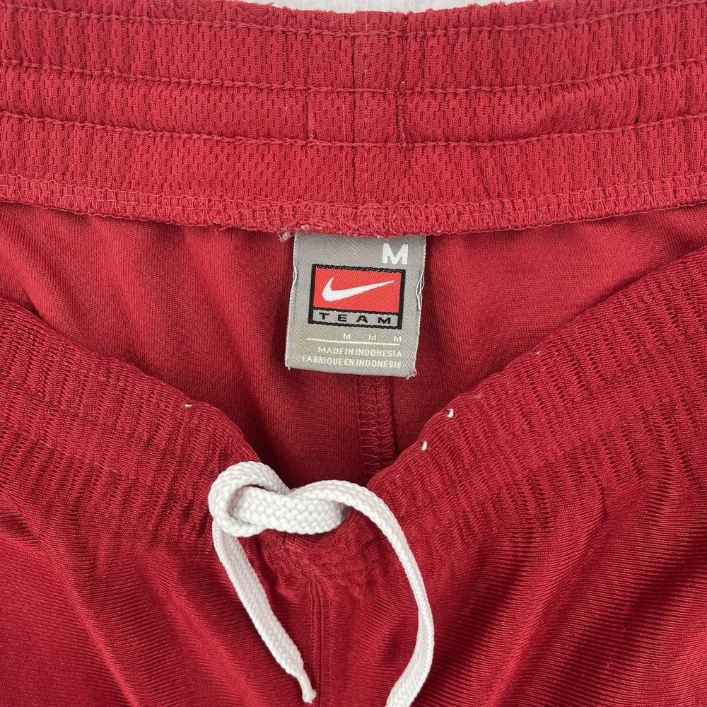Vintage Nike Shorts Arkansas Razorbacks Mens M Red Satin Dazzle Retro Activewear